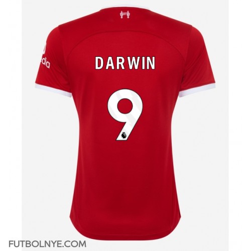 Camiseta Liverpool Darwin Nunez #9 Primera Equipación para mujer 2023-24 manga corta